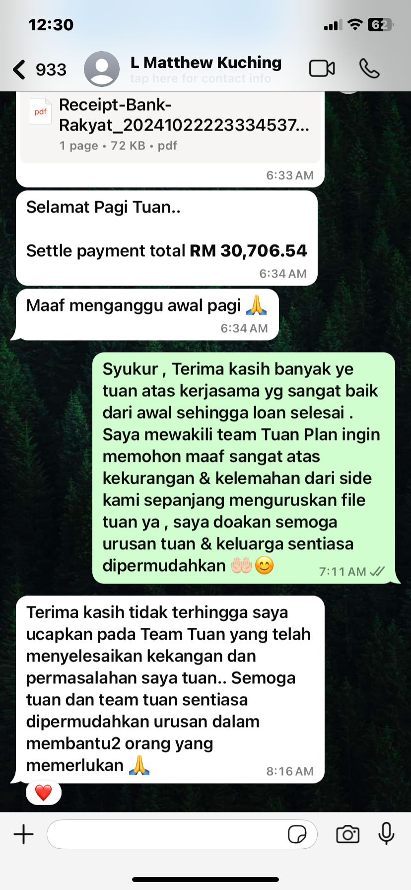 Testimoni Bijak Plan Pelanggan 1