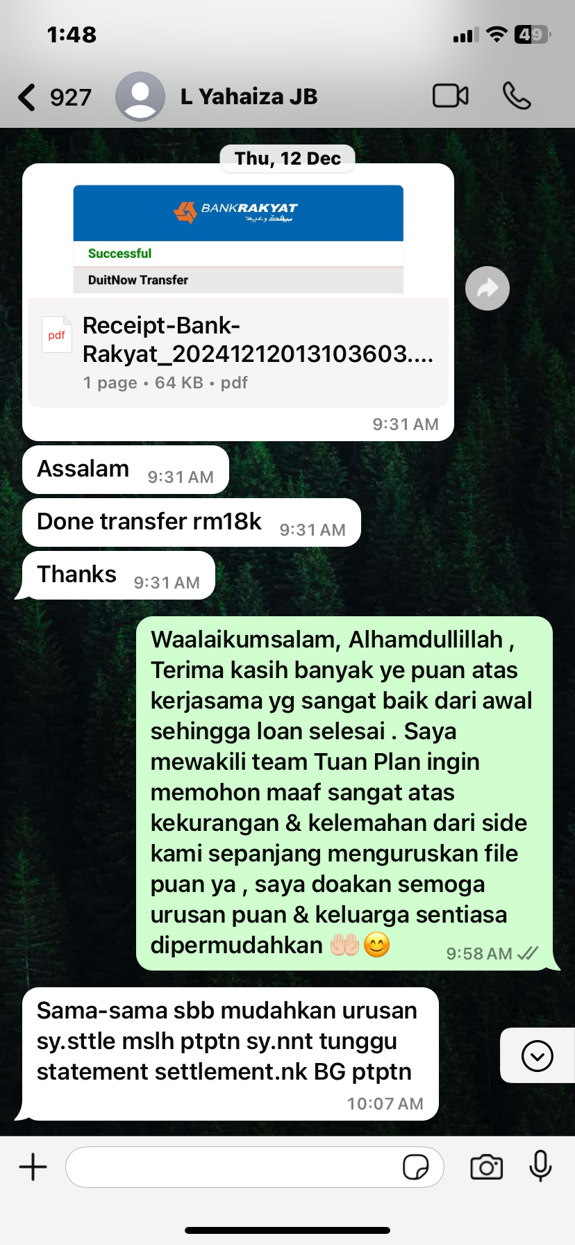 Testimoni Bijak Plan Pelanggan 25